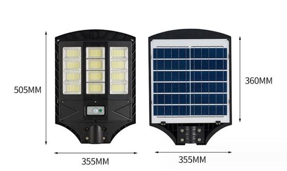 100w Oświetlenie uliczne na zewnątrz, LED słoneczne czujnik ruchu światło IP65 wodoodporne