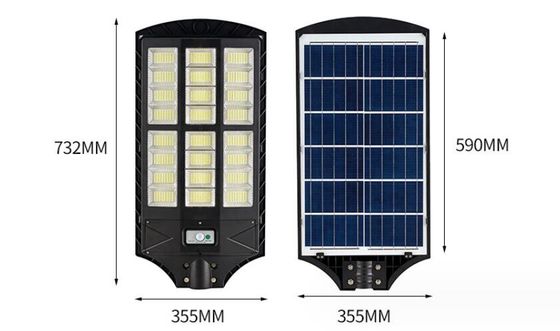 100w Oświetlenie uliczne na zewnątrz, LED słoneczne czujnik ruchu światło IP65 wodoodporne